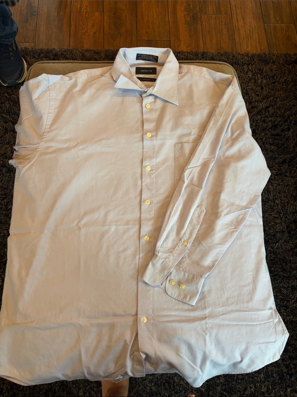Claiborne Light Blue Long-Sleeve Dress Shirt